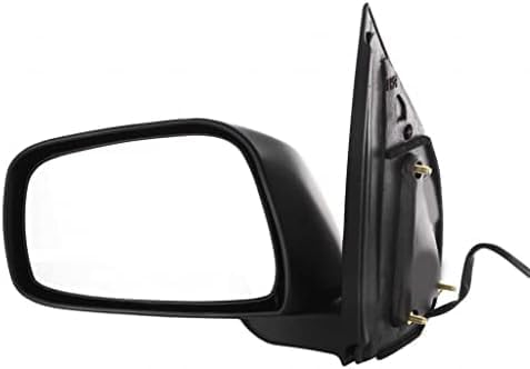 Front Power Mirror Manual Folding Non-Heated Textured Plastic Left Driver Side Direct Replacement Compatible With 2005-2021 Nissan Frontier NI1320153 963029BC9B