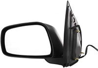 Front Power Mirror Manual Folding Non-Heated Textured Plastic Left Driver Side Direct Replacement Compatible With 2005-2021 Nissan Frontier NI1320153 963029BC9B