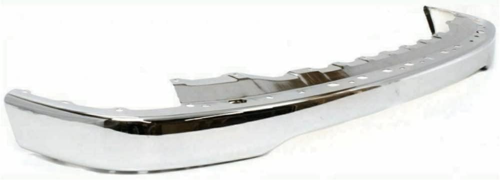 Front Bumper Chrome Steel + Lower Valance + Upper Filler + Head Lamps Fillers + Signal Lights Direct Replacement Compatible With 2001-2004 Toyota Tacoma TO1095196 TO1087112