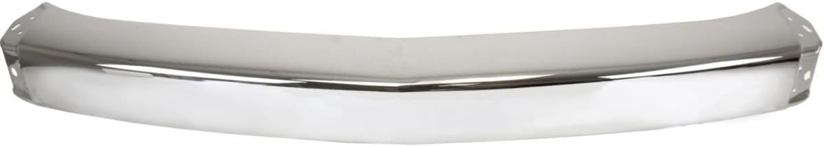 Front Bumper Chrome Steel + Lower Valance + Extension + End Caps + Brackets + Fog Lights Driver & Passenger Side Direct Replacement Compatible With 2007-2013 Chevrolet Silverado 1500