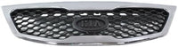 Front Grille Assembly Chrome Shell With Primed Insert Plastic Direct Replacement Compatible With 2011-2013 Kia Sorento KI1200140 863502P000