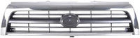 Front Grille Assembly Chrome Shell With Silver Insert Plastic Direct Replacement Compatible With 1996-1998 Toyota 4Runner TO1200202 5311135340