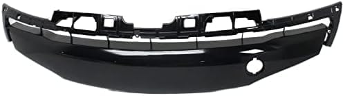 Front Bumper Lower Grille Painted Silver Black Plastic Direct Replacement Compatible With 2012-2013 Mazda 3 MA1036118 BGV8501T2C