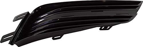 Set Of 2 Front Bumper Grille Primed Plastic Left Driver & Right Passenger Side Direct Replacement Compatible With 2015-2019 Cadillac ATS GM1039244 GM1038244 23260823 23230583