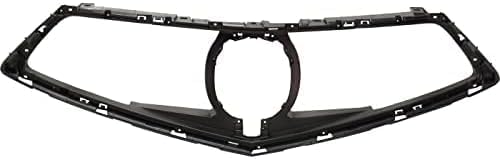 Front Grille Frame Textured Plastic Direct Replacement Compatible With 2018-2020 Acura TLX AC1200131 71121TZ3A11