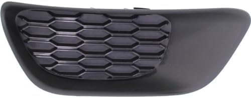 Set Of 2 Front Fog Light Cover Primed Plastic Right Passenger & Left Driver Side Direct Replacement Compatible With 2011-2020 Dodge Grand Caravan CH1039129 CH1038129 68100708AA