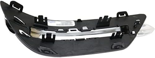 Set Of 2 Front Fog Lamp Molding Primed Plastic Right Passenger & Left Driver Side Direct Replacement Compatible With 2012-2014 Mercedes Benz C-Class MB1038117 MB1039117 2048803324