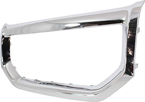 Front Grille Surround Frame Chrome Plastic Direct Replacement Compatible With 2009-2011 Honda Pilot HO1202106 75102SZAA01ZA