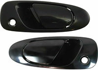 Set of 2 Front Exterior Door Handle Textured Right Passenger & Left Driver Side Direct Replacement Compatible with 1992-1995 Honda Civic / 1993-1997 Del Sol HO1310122 HO1311122