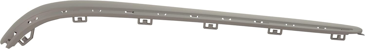 Rear Bumper Face Bar Molding Without Chrome Insert Left Driver Side Direct Replacement Compatible With 2003-2006 Mercedes Benz E-Class MB1158108 2118800312