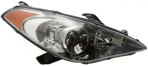 Set Of 2 Front Head Light Assembly Plastic Left Driver & Right Passenger Side Direct Replacement Compatible With 2004-2006 Toyota Solara TO2502152 TO2503152 81150AA080 81110AA080