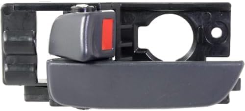 Front Interior Door Handle Gray Plastic Left Driver Side Direct Replacement Compatible with 2006-2011 Hyundai Accent HY1352120 826101E000FZ