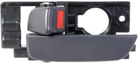 Front Interior Door Handle Gray Plastic Left Driver Side Direct Replacement Compatible with 2006-2011 Hyundai Accent HY1352120 826101E000FZ