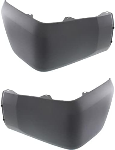 Set Of 2 Rear End Cap Textured Plastic Left Driver & Right Passenger Side Direct Replacement Compatible With 2014-2021 Toyota Tundra TO1117108 TO1116108 521550C030 521560C030