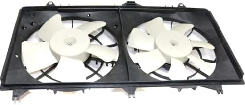 Front Radiator Dual Fan Assembly Plastic Direct Replacement Compatible with 2012-2015 Chevrolet Camaro GM3115245 22762592-PFM