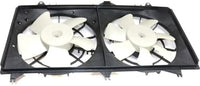 Front Radiator Dual Fan Assembly Plastic Direct Replacement Compatible with 2012-2015 Chevrolet Camaro GM3115245 22762592-PFM