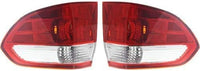 Set Of 2 Tail Light Outer Lens and Housing Plastic Left Driver & Right Passenger Side Direct Replacement Compatible With 2005-2007 Honda Odyssey HO2819129 HO2818129