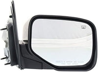 Set Of 2 Front Power Mirror Manual Folding Heated Primed Plastic Right Passenger & Left Driver Side Direct Replacement Compatible With 2006-2014 Honda Ridgeline HO1320232 HO1321232
