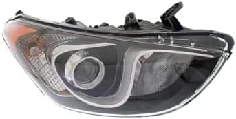 Set Of 2 Front Headlight Assembly Halogen Right Passenger & Left Driver Side Direct Replacement Compatible With 2013-2017 Hyundai Elantra GT HY2502173 HY2503173 92102A5050 92101A5050