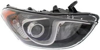 Set Of 2 Front Headlight Assembly Halogen Right Passenger & Left Driver Side Direct Replacement Compatible With 2013-2017 Hyundai Elantra GT HY2502173 HY2503173 92102A5050 92101A5050