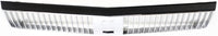 Front Grille Chrome Shell And Insert Plastic Direct Replacement Compatible With 1989-1991 Oldsmobile Cutlass Ciera GM1200106 10068949
