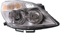 Set Of 2 Front Head Light Assembly Plastic Left Driver & Right Passenger Side Direct Replacement Compatible With 2007-2009 Saturn Aura GM2502292 GM2503292 25854634 25854633