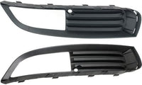 Set Of 2 Front Fog Light Moldings Primed Plastic Left Driver & Right Passenger Side Direct Replacement Compatible With 2011-2013 Buick Regal GM1039140 GM1038140 13238371 13238370