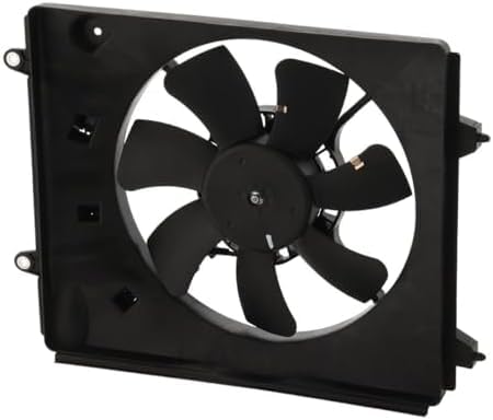 Front AC Condenser Cooling Fan Assembly Plastic Direct Replacement Compatible with 2012-2014 Honda CR-V HO3113132 38615R5AA01-PFM 38616R5AA01
