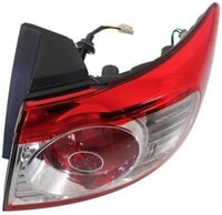 Set Of 2 Tail Light Outer Assembly Right Passenger & Left Driver Side Direct Replacement Compatible With 2010-2012 Hyundai Santa Fe HY2805117 HY2804117 924020W500 924010W500