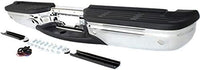 Rear Bumper Face Bar With Mounting Bracket And Pad Provision Chrome Direct Replacement Compatible With 2001-2007 Ford F-Super Duty FO1103173 1C3Z17906DA