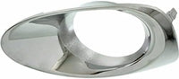Set Of 2 Front Fog Light Molding Chrome Left Driver & Right Passenger Side Plastic Direct Replacement Compatible With 2013-2015 Lexus RX350 RX450H LX1039105 LX1038105 814810E110