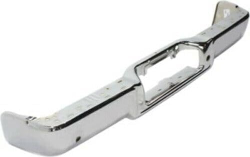 Rear Step Bumper Face Bar Chrome Steel With Object Sensor Holes Direct Replacement Compatible With 2005-2008 Ford F-150 / Lincoln Mark FO1102359 8L3Z17906C