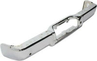 Rear Step Bumper Face Bar Chrome Steel With Object Sensor Holes Direct Replacement Compatible With 2005-2008 Ford F-150 / Lincoln Mark FO1102359 8L3Z17906C