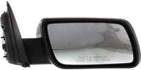 Set of 2 Front Power Mirror Manual Folding Heated Primed Right Passenger & Left Driver Side Direct Replacement Compatible With 2009-2012 Ford Flex FO1320359 FO1321359 8A8Z17683BA