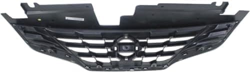 Front Grille Chrome Shell With Primed Insert Direct Replacement Compatible With 2010-2013 Nissan Altima NI1200245 62070ZX10A
