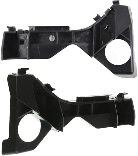 Set Of 2 Front Bumper Bracket Plastic Left Driver & Right Passenger Side Direct Replacement Compatible With 2003-2008 Toyota Corolla TO1066142 TO1067142 5211502061 5211602061