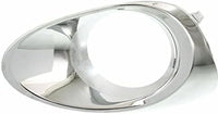 Set Of 2 Front Fog Light Molding Chrome Left Driver & Right Passenger Side Plastic Direct Replacement Compatible With 2013-2015 Lexus RX350 RX450H LX1039105 LX1038105 814810E110