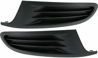 Set Of 2 Front Fog Light Cover Textured Dark Gray Plastic Right Passenger & Left Driver Side Direct Replacement Compatible With 2010-2014 Volkswagen Golf VW1039118 VW1038118