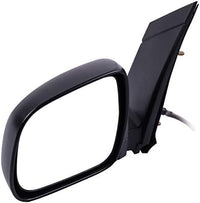 Set Of 2 Front Power Mirror Manual Folding Non-Heated Plastic Left Driver & Right Passenger Side Direct Replacement Compatible With 2004-2010 Toyota Sienna TO1320201 TO1321201