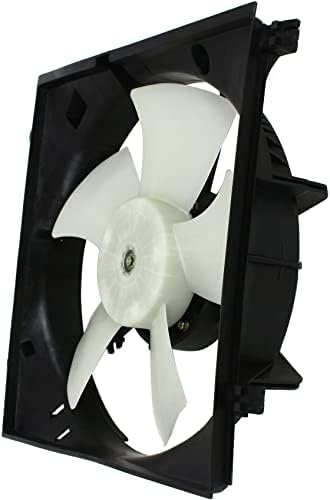 Front Radiator Cooling Fan Assembly Left Driver Side Plastic Direct Replacement Compatible with 2001-2005 Toyota RAV4 TO3115120 1671128150