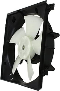 Front Radiator Cooling Fan Assembly Left Driver Side Plastic Direct Replacement Compatible with 2001-2005 Toyota RAV4 TO3115120 1671128150