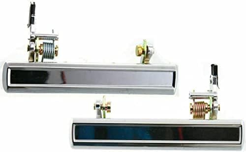 Set of 2 Front Exterior Door Handle Chrome Left Driver & Right Passenger Side Direct Replacement Compatible with 1973-1981 Pontiac Firebird GM1311110 GM1310110 20099252 20099254
