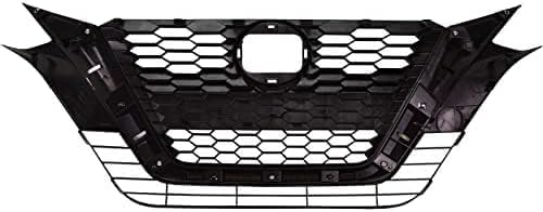Front Grille Gloss Primed Plastic Direct Replacement Compatible With 2019-2022 Nissan Altima NI1200292 623106CG1A
