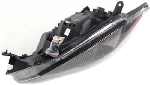 Set Of 2 Front Head Light Assembly Plastic Left Driver & Right Passenger Side Direct Replacement Compatible With 2004-2007 Mitsubishi Lancer MI2503135 MI2502135 MN154899 MN154900
