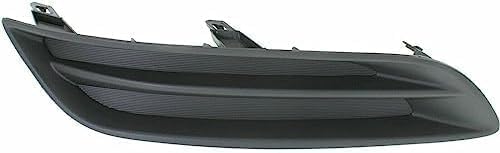 Set Of 2 Front Fog Light Cover Primed Plastic Left Driver & Right Passenger Side Direct Replacement Compatible With 2013-2015 Nissan Sentra NI1039126 NI1038126 622563SH0B 622573SH0B