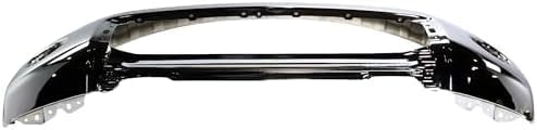 Front Bumper Face Bar Chrome Steel Without Park Assist Sensor Holes + Lower Valance Panel Textured Direct Replacement Compatible With 2007-2009 Toyota Tundra TO1002182 TO1095199