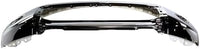 Front Bumper Face Bar Chrome Steel Without Park Assist Sensor Holes + Lower Valance Panel Textured Direct Replacement Compatible With 2007-2009 Toyota Tundra TO1002182 TO1095199