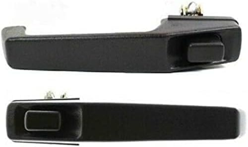 Set Of 2 Front Exterior Door Handle Textured Without Keyhole Right Passenger & Left Driver Side Direct Replacement Compatible With 1984-1996 Jeep Cherokee CH1311108 CH1310108 55024926