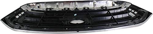 Front Grille Assembly Chrome Shell And Textured Insert Plastic Direct Replacement Compatible With 2010-2013 Toyota Tundra TO1200337 531000C230
