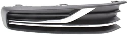 Set Of 2 Front Fog Light Cover Textured Right Passenger & Left Driver Side Direct Replacement Compatible With 2016-2019 Volkswagen Passat VW1039145 VW1038145 561854662GRYP